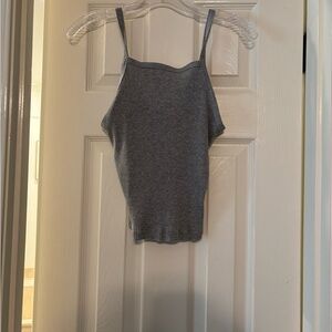 Gray wild fable fitted smock tank top